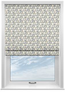 Shelly, Frosted Stone - Twist&Fit Roman Blind